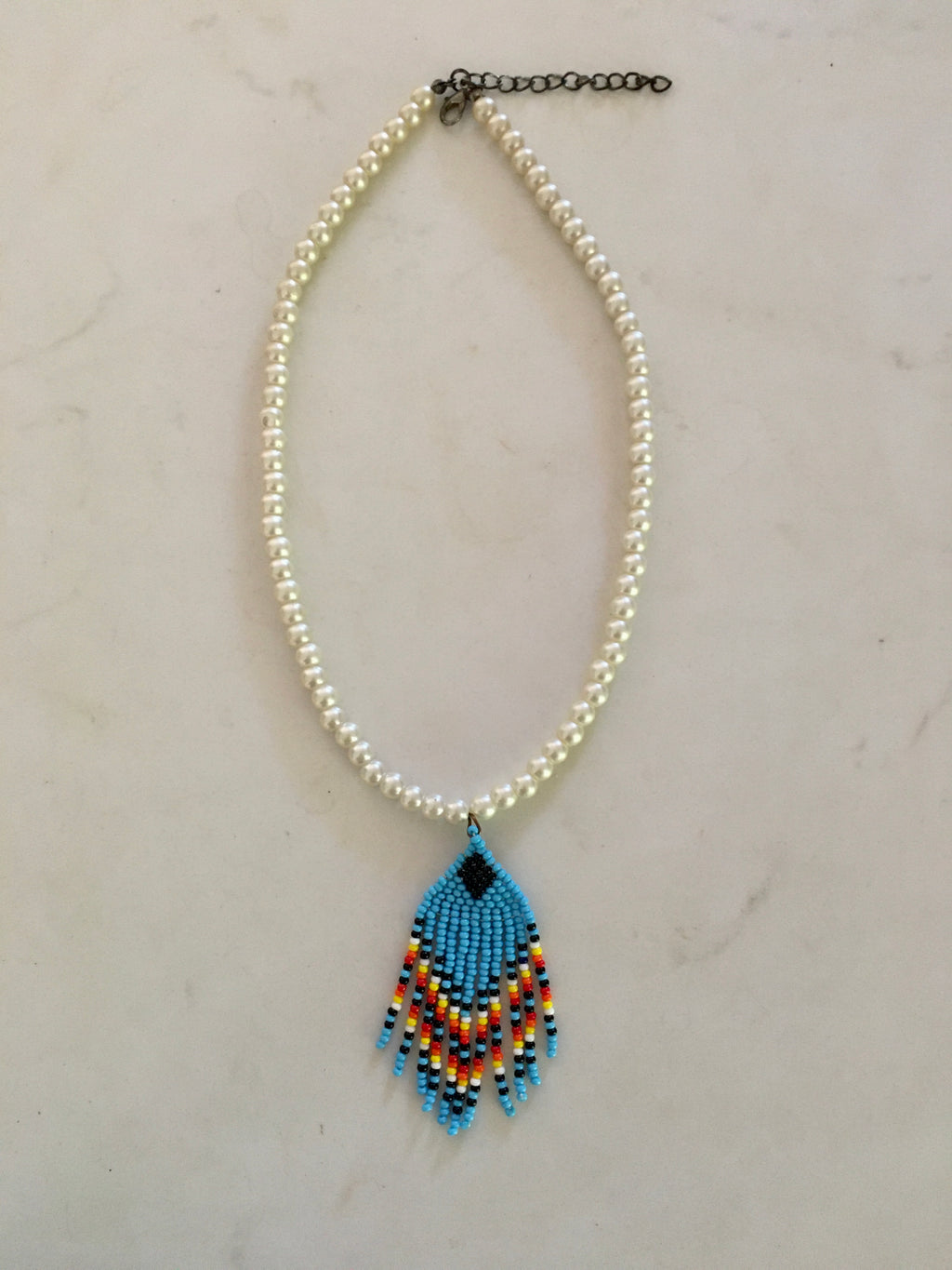 Turquoise amulets Handcraft necklace