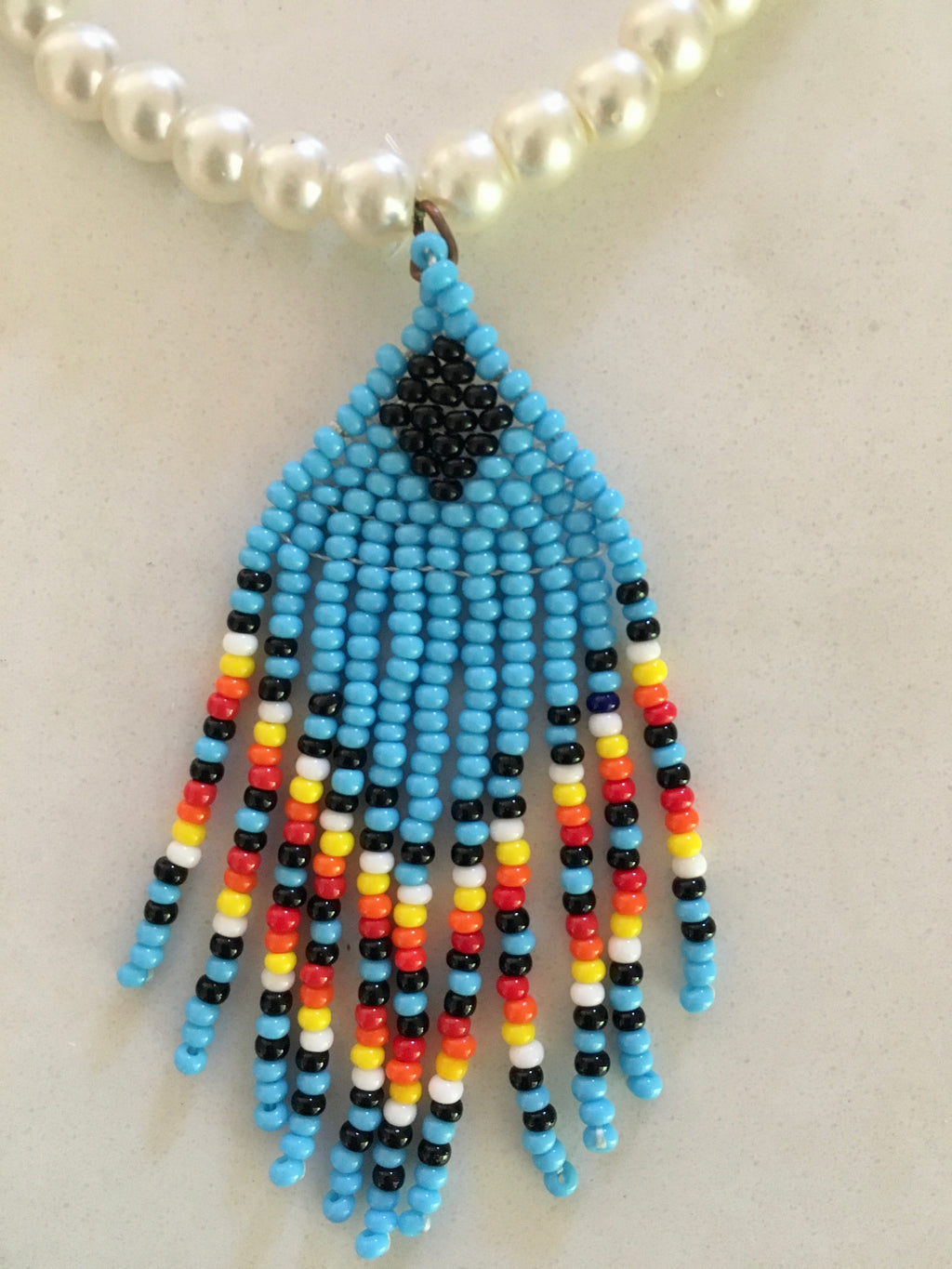Turquoise amulets Handcraft necklace