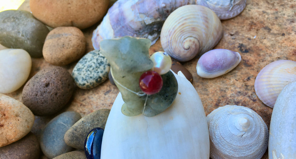 Fortune wolf  _aventurine_ natural pearl