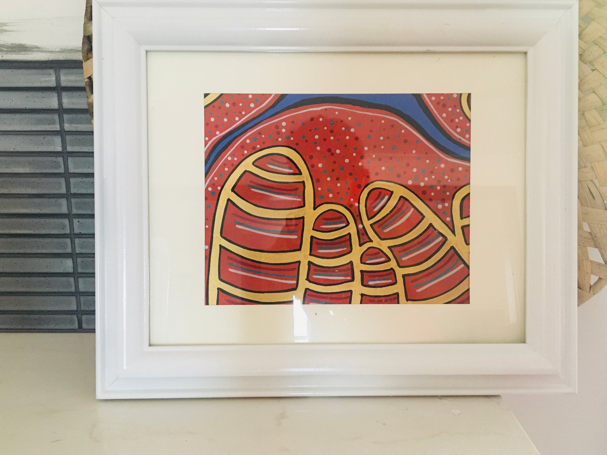 Coastal Passion. Framed painting