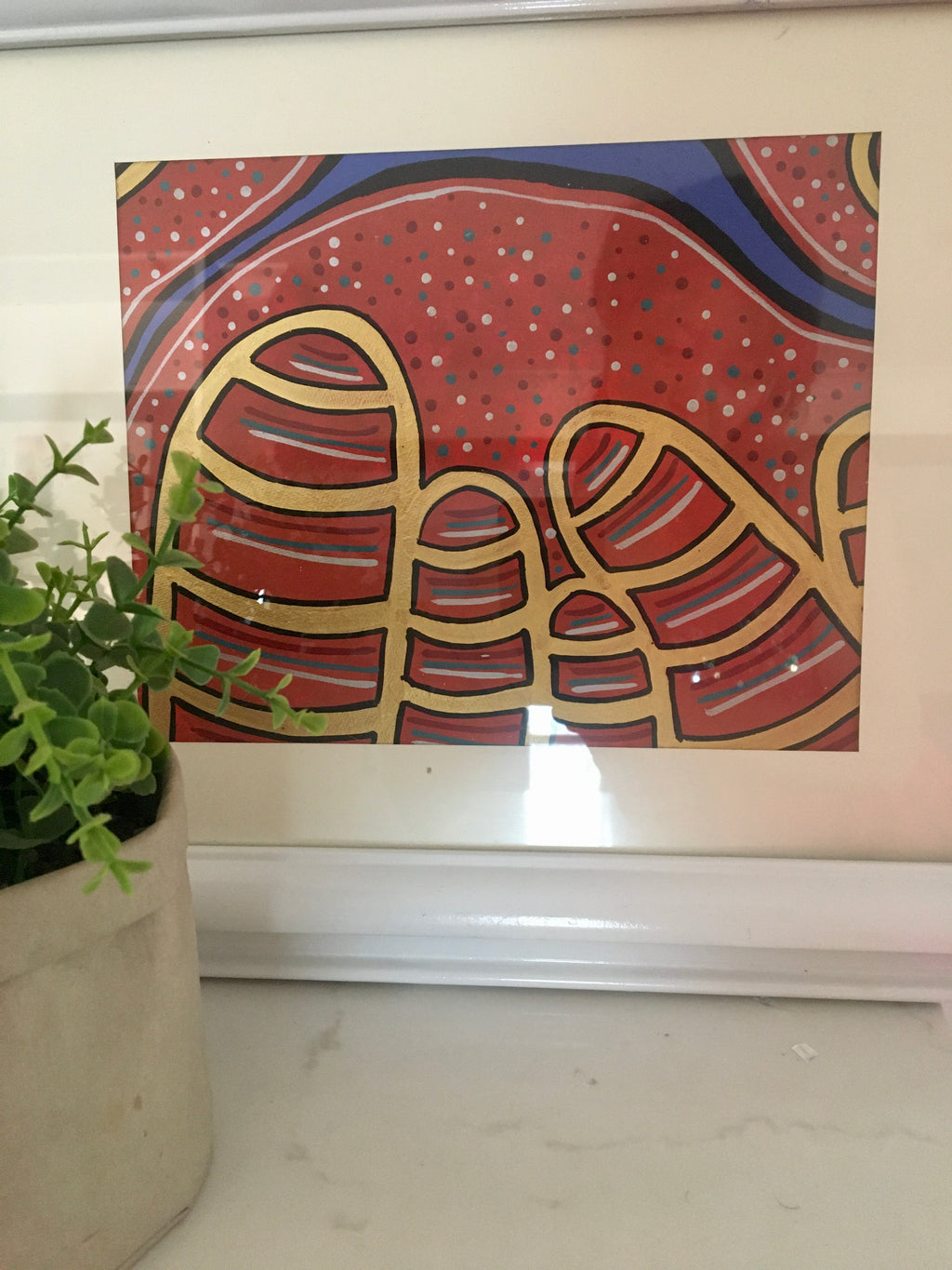 Coastal Passion. Framed painting