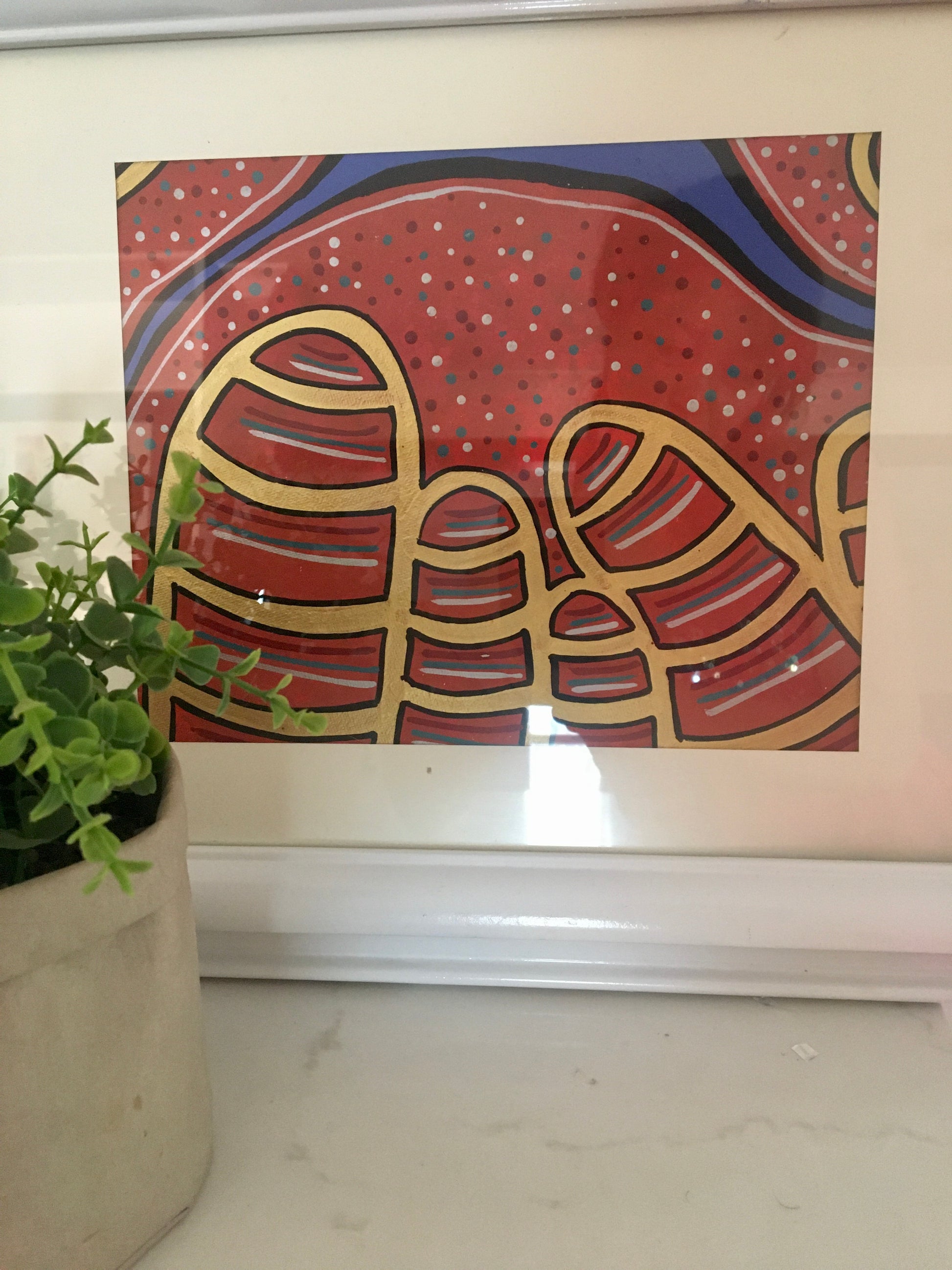 Coastal Passion. Framed painting