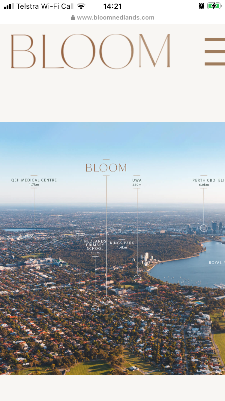 Perth Property bran-new  'Bloom' Pamphlet